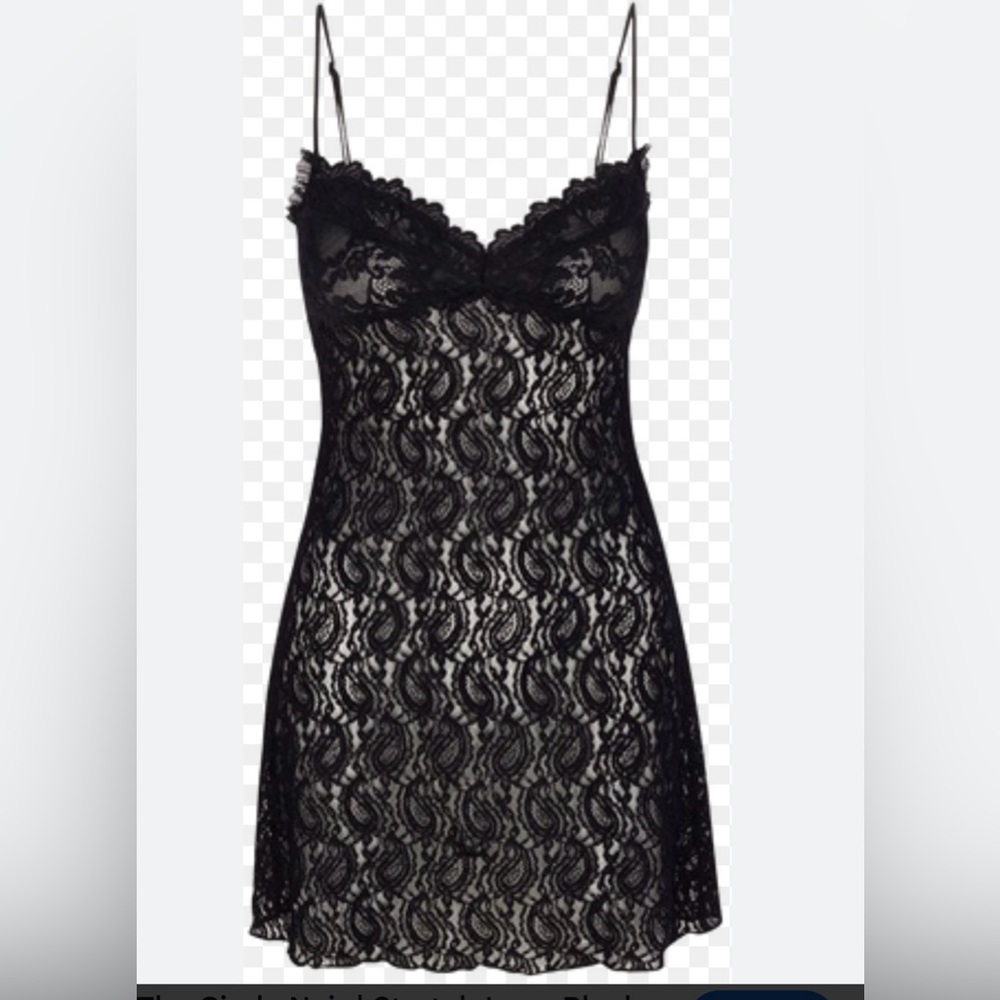 Elegant Black Lace Realisation Par Dress Cindy